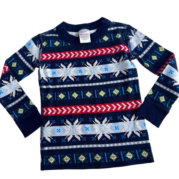 Hanna Andersson Fair Isle Christmas Pajama Top - Size 3T - Picture 1 of 3